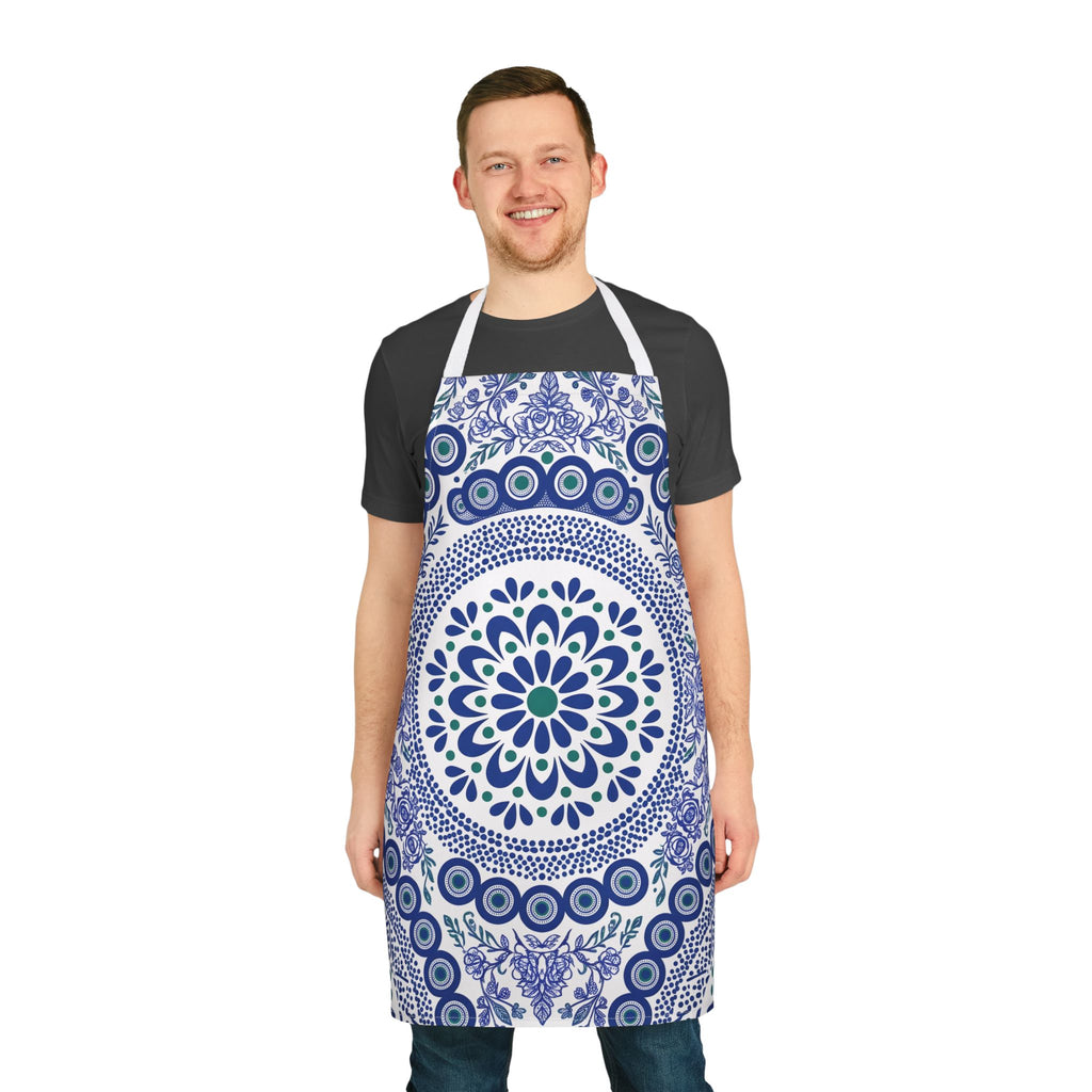 Cobalt folk kitchen apron (4)