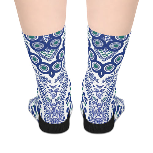 Cobalt folk crew socks (2)
