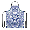 Cobalt folk kitchen apron (3)