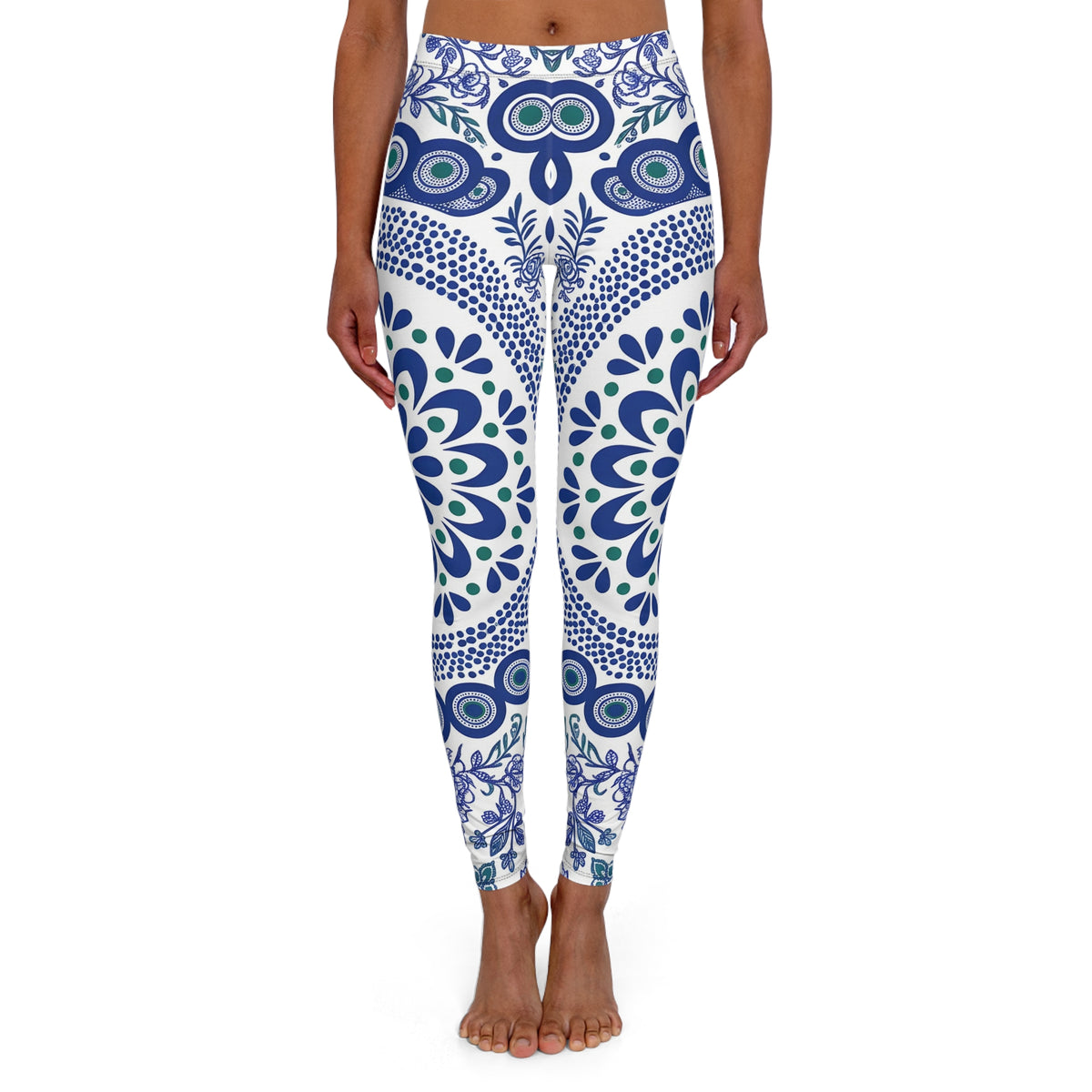 Cobalt folk leggings