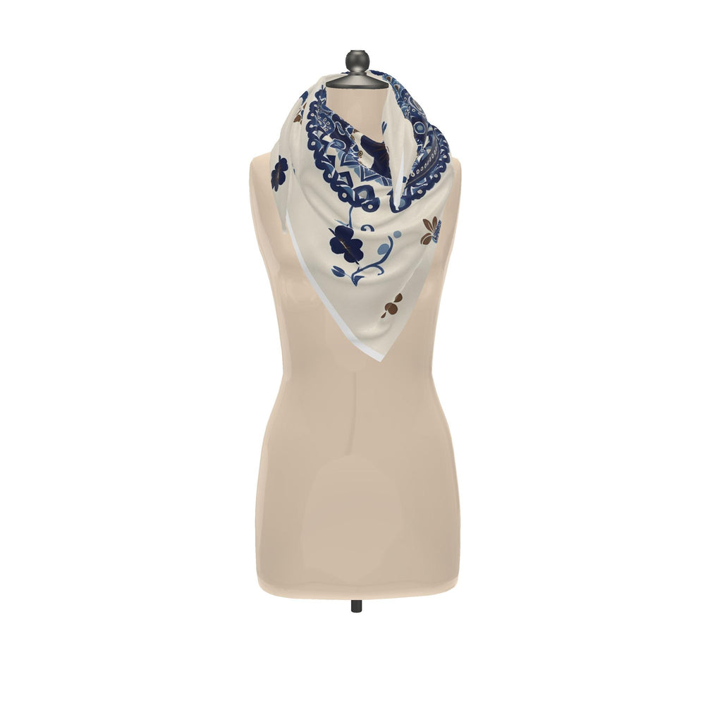 Peacock silk scarf (2)
