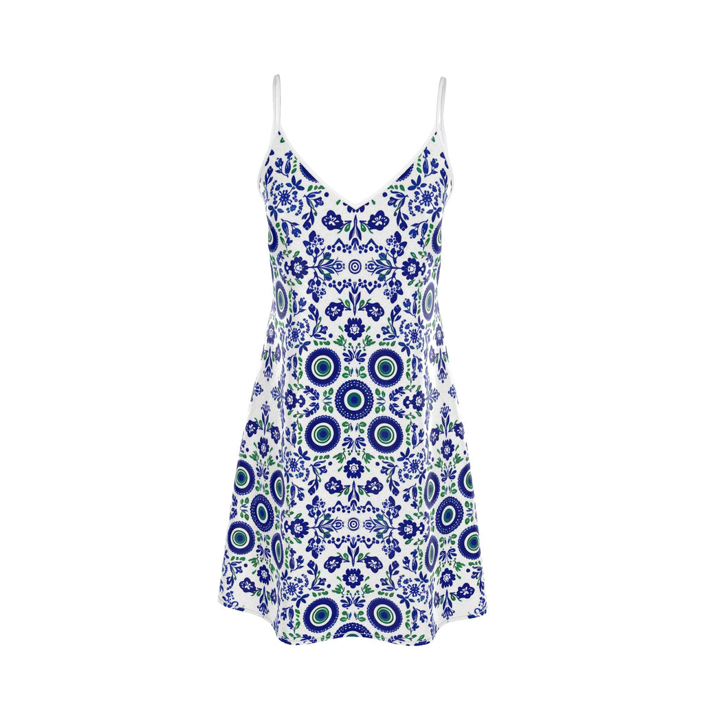 Garden silk slip dress