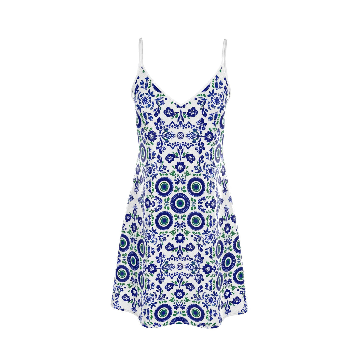 Garden silk slip dress