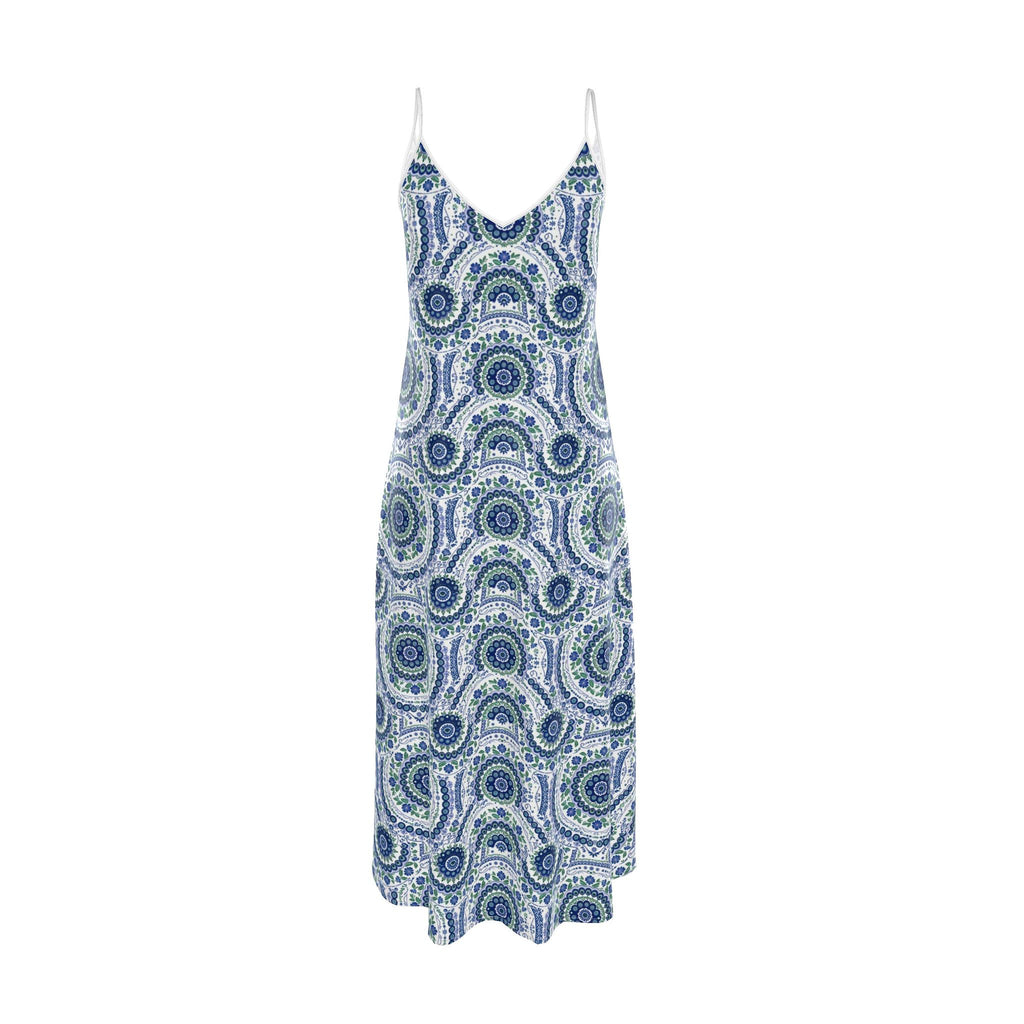 Mandala maxi slip dress