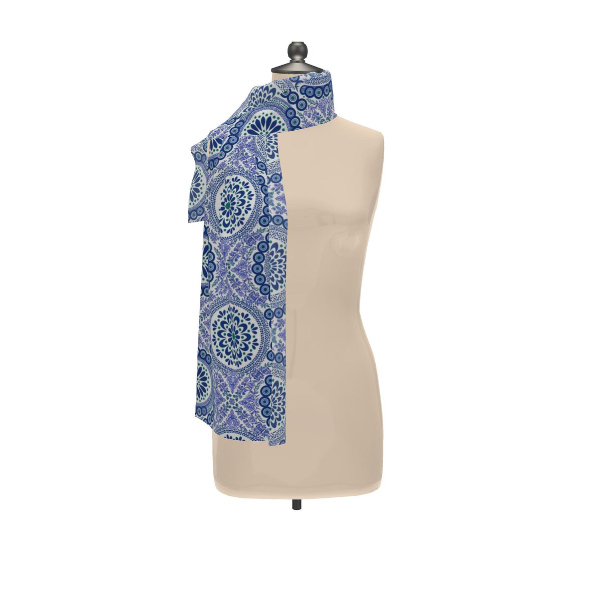 Medallion chiffon scarf (2)