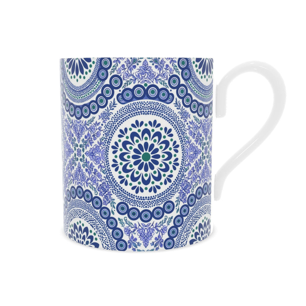 Medallion bone china mug (2)