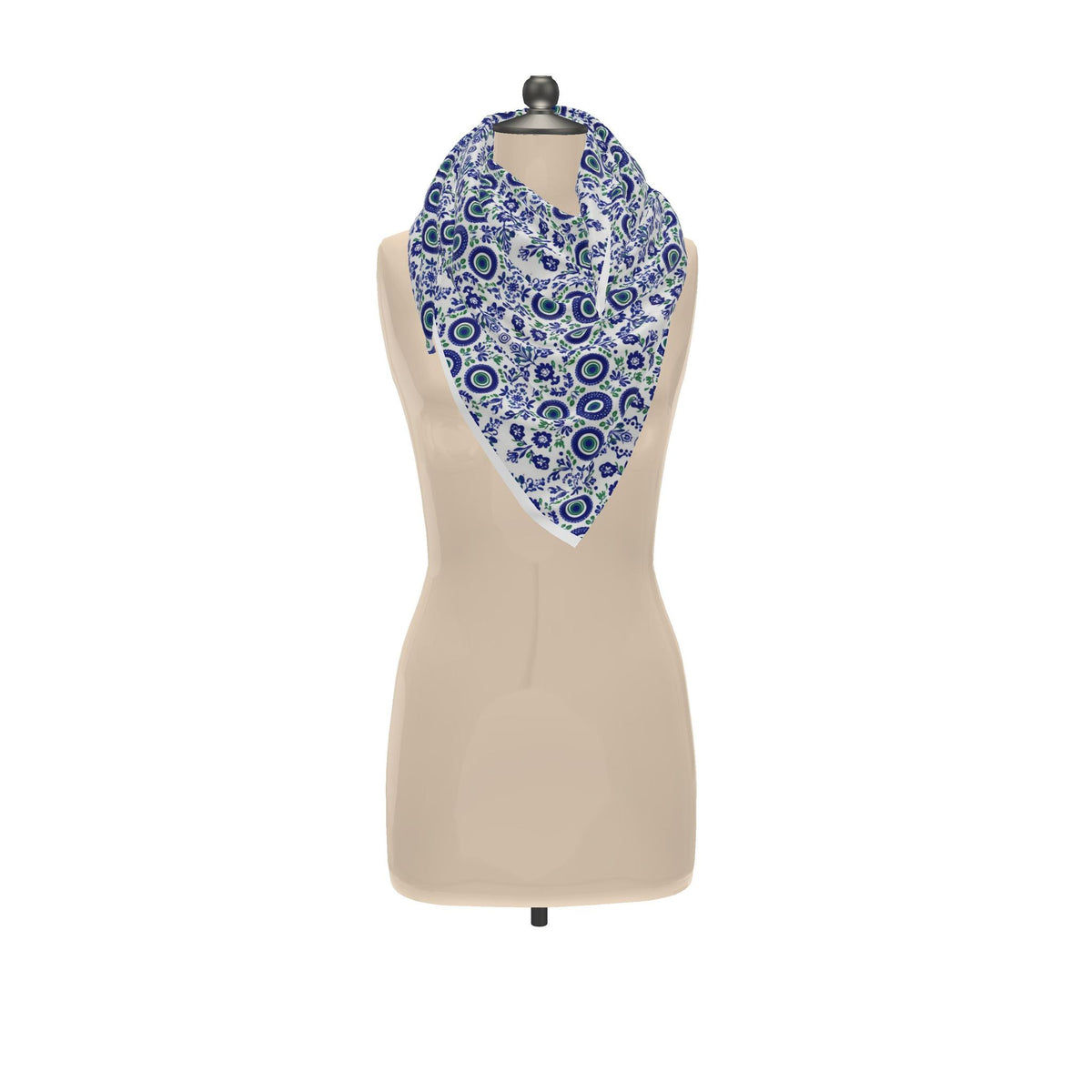 Garden silk scarf (2)