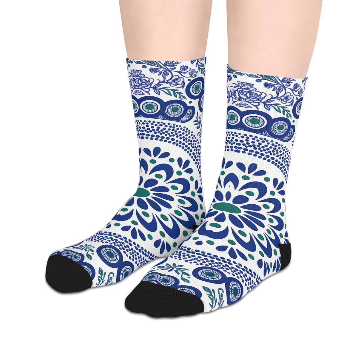 Cobalt folk crew socks (3)